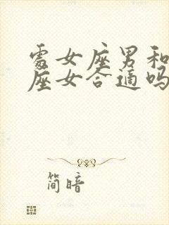 处女座男和白羊座女合适吗