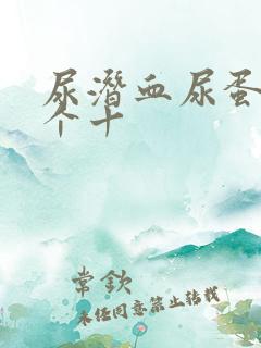 尿潜血尿蛋白1个十