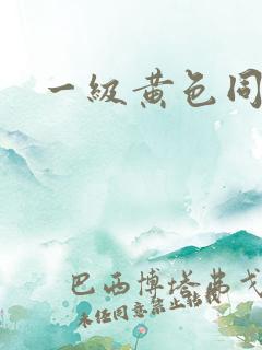 一级黄色同性恋