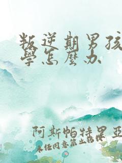 叛逆期男孩子厌学怎么办