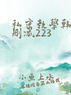 私密教学韩漫无删减223