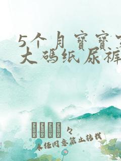 5个月宝宝穿多大码纸尿裤