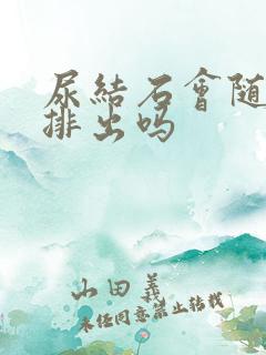 尿结石会随尿液排出吗