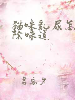 猫咪乱尿怎么去除味道