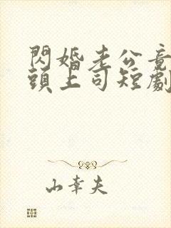 闪婚老公竟是顶头上司短剧结局