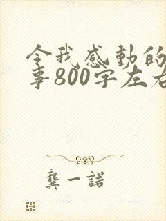 令我感动的一件事800字左右
