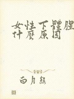 女性下体腥臭是什么原因