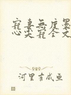 宠妻无度墨爷的心尖宠全文免费阅读