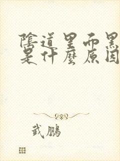 阴道里面黑黑的是什么原因