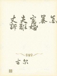 丈夫家暴怎样起诉离婚