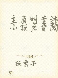 主角叫李沐尘的小说免费阅读