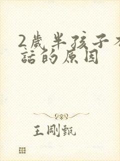 2岁半孩子不说话的原因