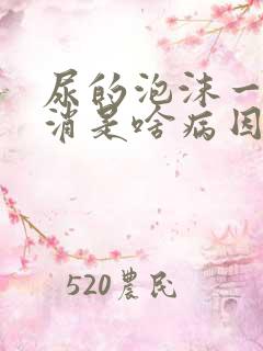 尿的泡沫一直不消是啥病因