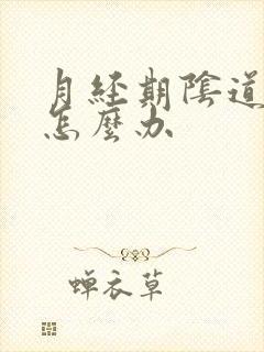 月经期阴道口痒怎么办