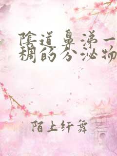 阴道鼻涕一样粘稠的分泌物