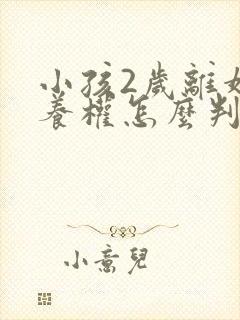 小孩2岁离婚抚养权怎么判