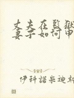 丈夫在监狱服刑妻子如何申请离婚