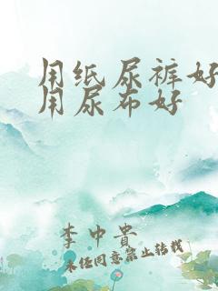 用纸尿裤好还是用尿布好