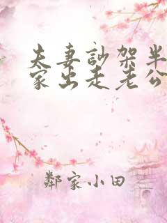 夫妻吵架半夜离家出走老公不闻不问