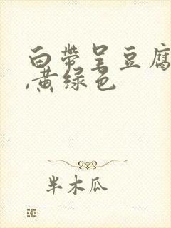 白带呈豆腐渣样,黄绿色