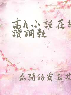 高h小说在线阅读调教