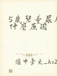 5岁儿童尿床是什么原因