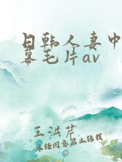 日韩人妻中文字幕毛片av