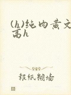 (h)纯肉黄文高h