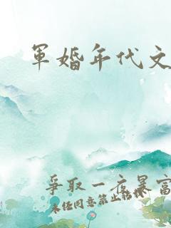 军婚年代文推荐