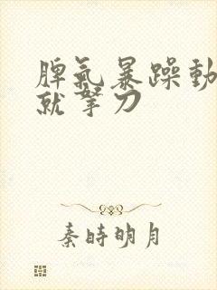 脾气暴躁动不动就拿刀