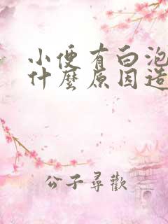 小便有白泡泡是什么原因造成的