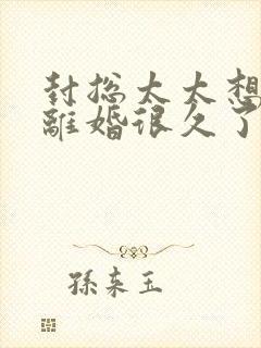 封总太太想跟你离婚很久了容辞全文小说