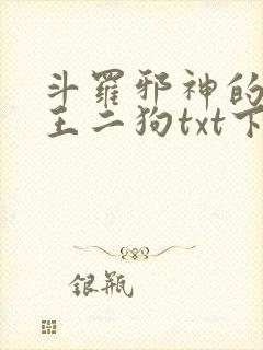 斗罗邪神的传承王二狗txt下载