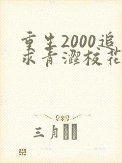 重生2000追求青涩校花同桌开始在线全本阅读