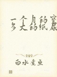 一个月的宝宝穿多大的纸尿裤