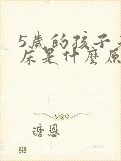 5岁的孩子老尿床是什么原因