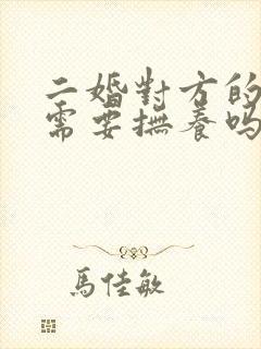 二婚对方的孩子需要抚养吗