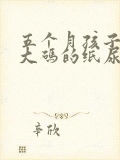 五个月孩子穿多大码的纸尿裤