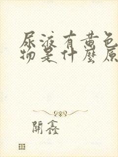 尿液有黄色沉淀物是什么原因