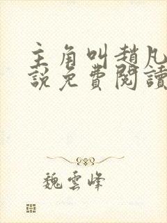 主角叫赵凡的小说免费阅读