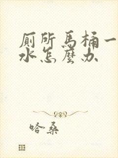 厕所马桶一直漏水怎么办