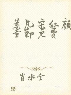 叶凡宋红颜最新章节免费