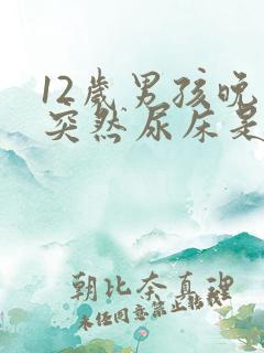 12岁男孩晚上突然尿床是怎么回事