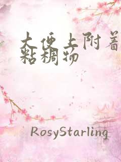 大便上附着黄色粘稠物