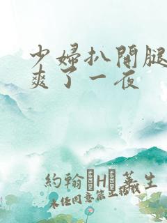 少妇扒开腿让我爽了一夜