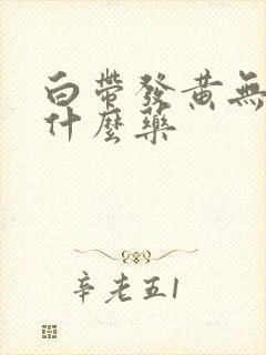 白带发黄无味用什么药