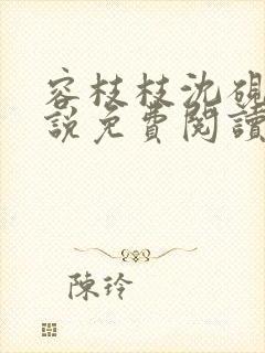 容枝枝沈砚书小说免费阅读无弹窗