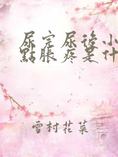 尿完尿后小腹有点胀疼是什么原因