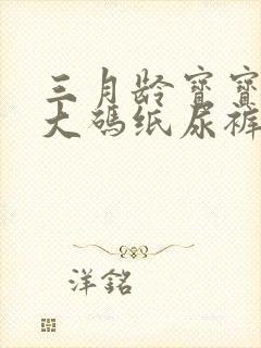 三月龄宝宝穿多大码纸尿裤