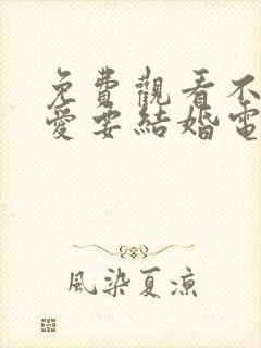 免费观看不要恋爱要结婚电视剧